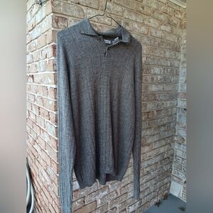 Men's Gray Wool Sweater
